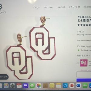 Brianna Cannon OU earrings